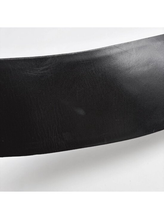 Chanel CC Logo Belt Ribbon Sash Fabric Leather Black main image 6